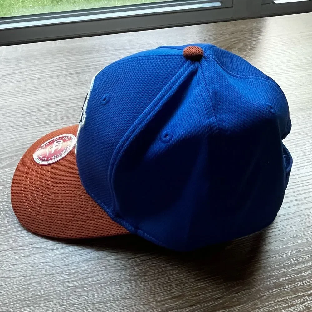 Durham Bulls Youth Baseball Hat Cap Snapback OC Sports Blue Brown Embroidered‎